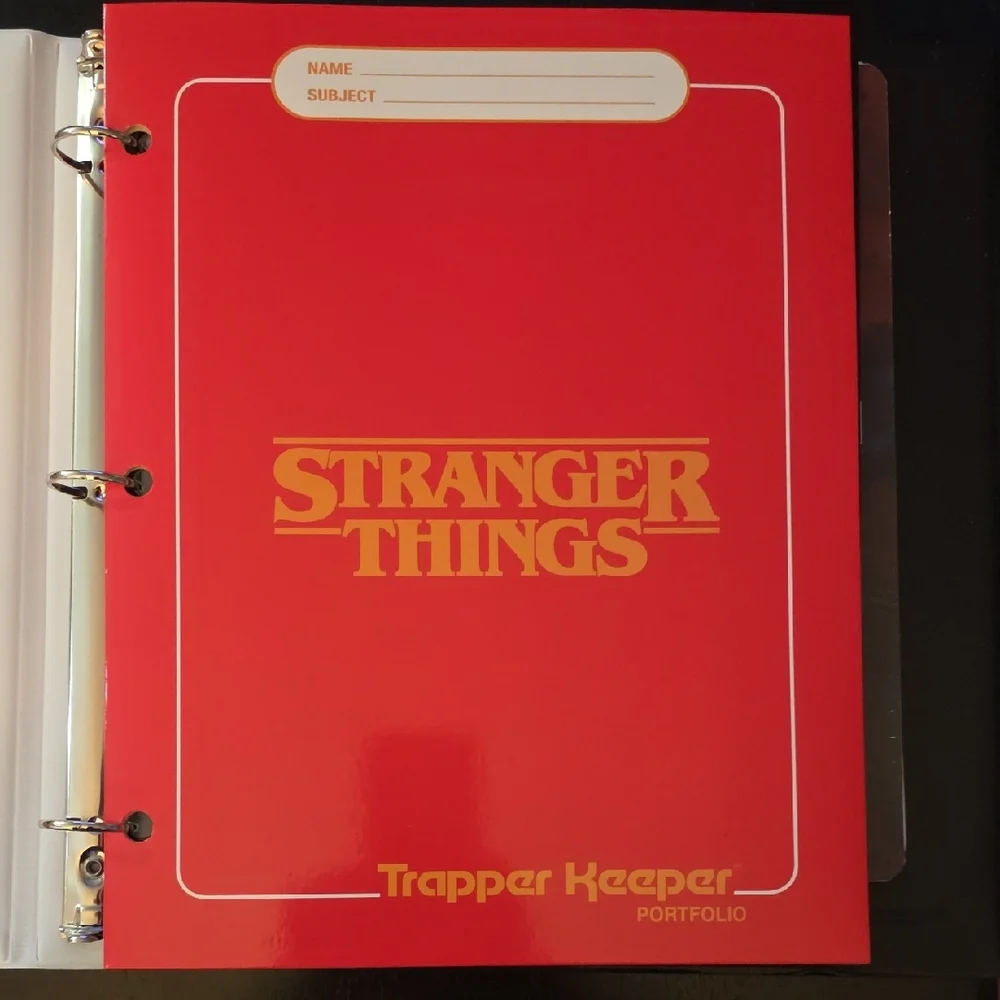 Mead Stranger Things Trapper Keeper - Black and Red